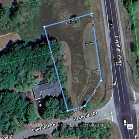 0 Beside 1716 Lakeside Drive, Prince Edward County